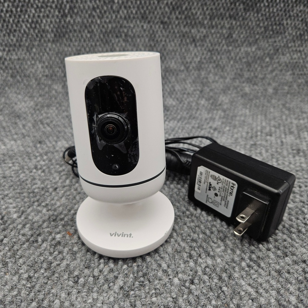 Vivint A1G White V-CAM1 Smart Home Security Indoor Camera WiFi Surveillance Tech